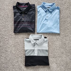 Pebble Beach Dry Luxe Performance Polos set of 3 EUC